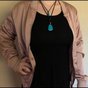 Wet Seal Baby Pink Bomber Jacket Size: XL